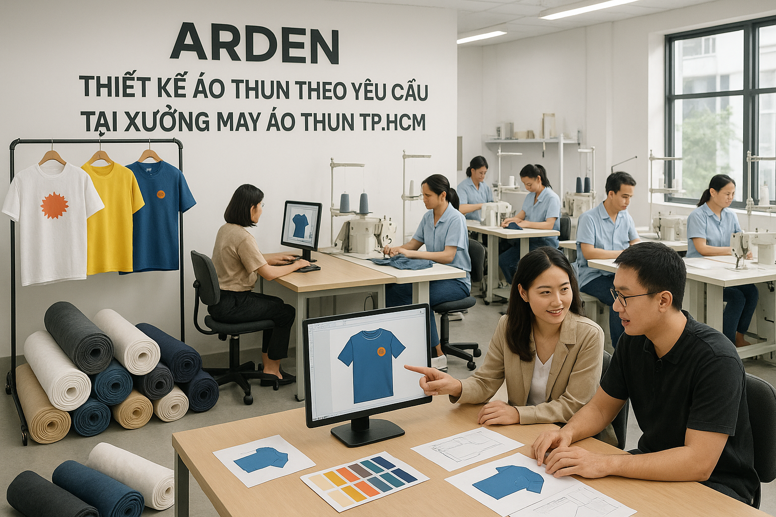 Xưởng may giá rẻ chất lượng tại Arden - Giải pháp cho doanh nghiệp thời trang